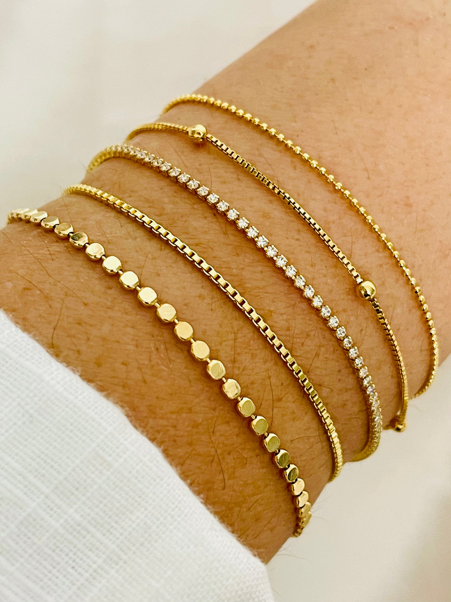 Bracelet Set, Hipoallergenic Bracelet, Bridal Bracelet Set, Everyday Bracelet