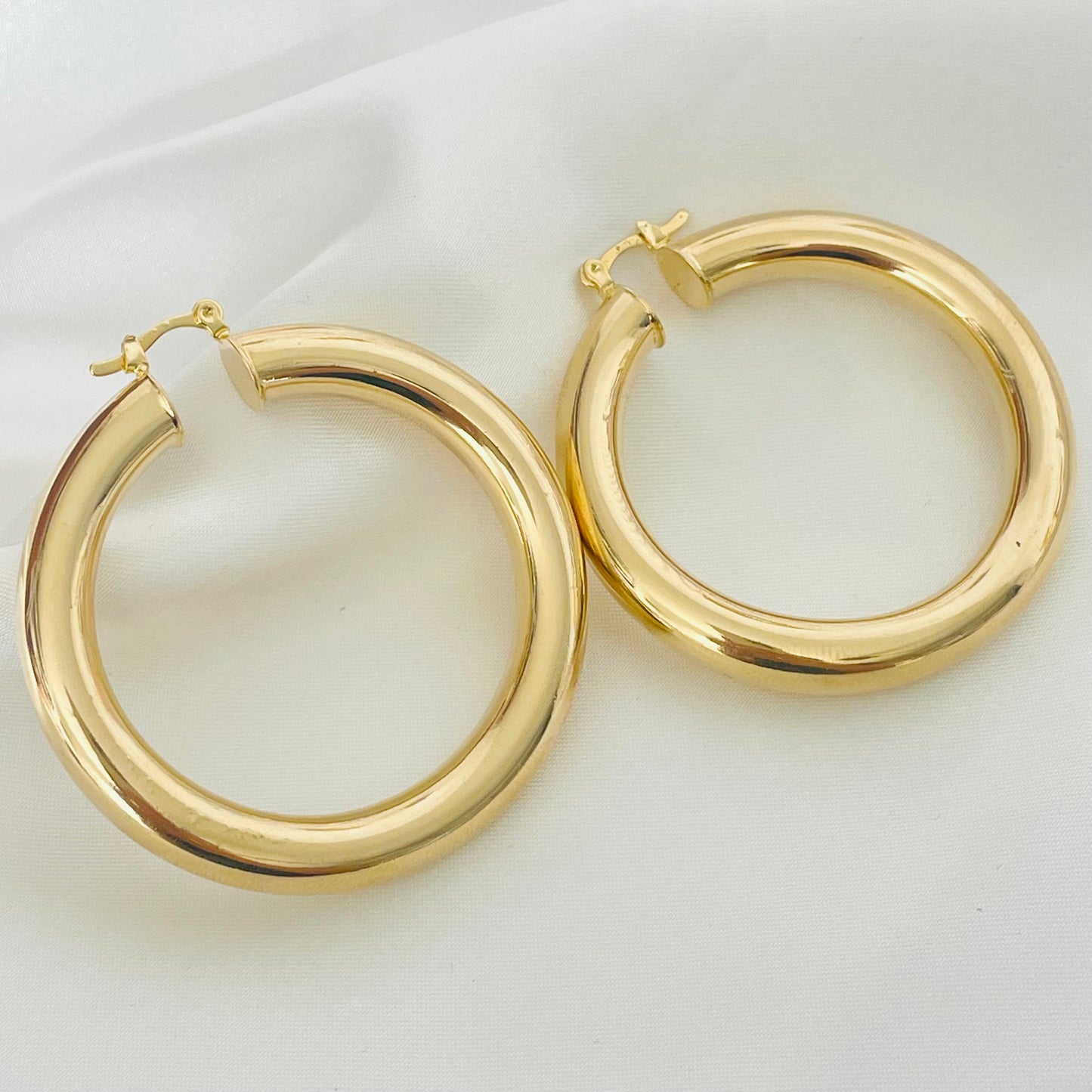 Oversized Big Hoop Earrings, Gold Filled Hoop Earrings, Mother's Day Gift.