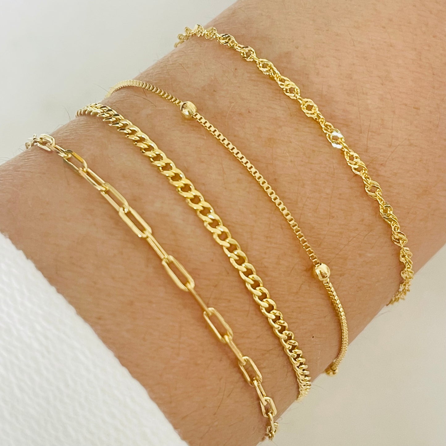 Bracelet Set, Initial Bracelet, Layering Bracelet, Delicate Bracelet, Layered Bracelet
