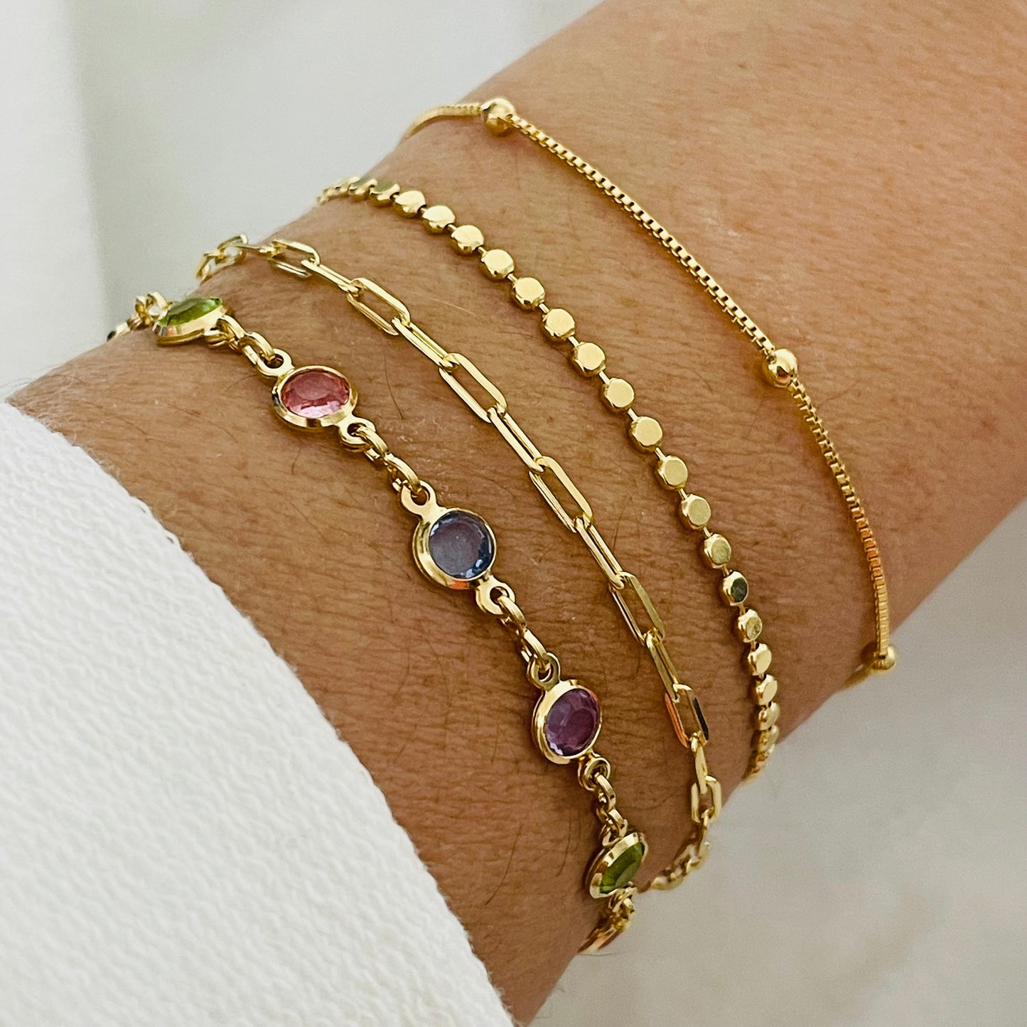 Dainty Bracelet Set, Initial Bracelet, Layering Bracelet, Delicate Bracelet, Layered Bracelet, Valentine's Day Gift