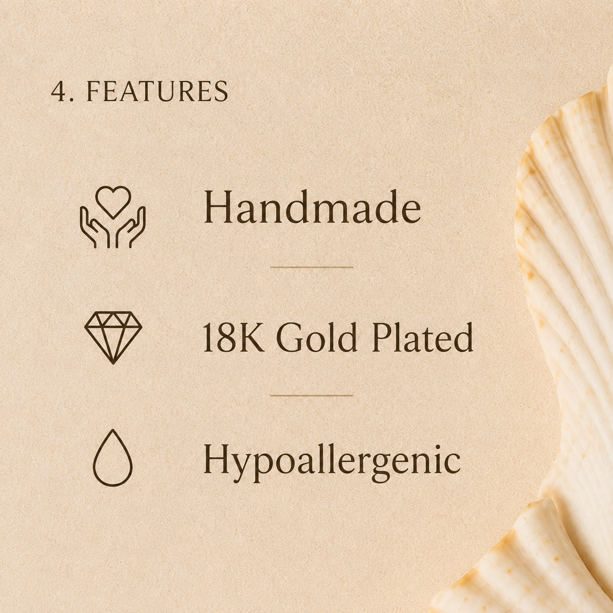 Handmade Shell Hoop Earrings | 18K Gold Plated Huggie Earrings | Natural Seashell Earrings | Beach Jewelry | Coastal Earrings | Gift for Her